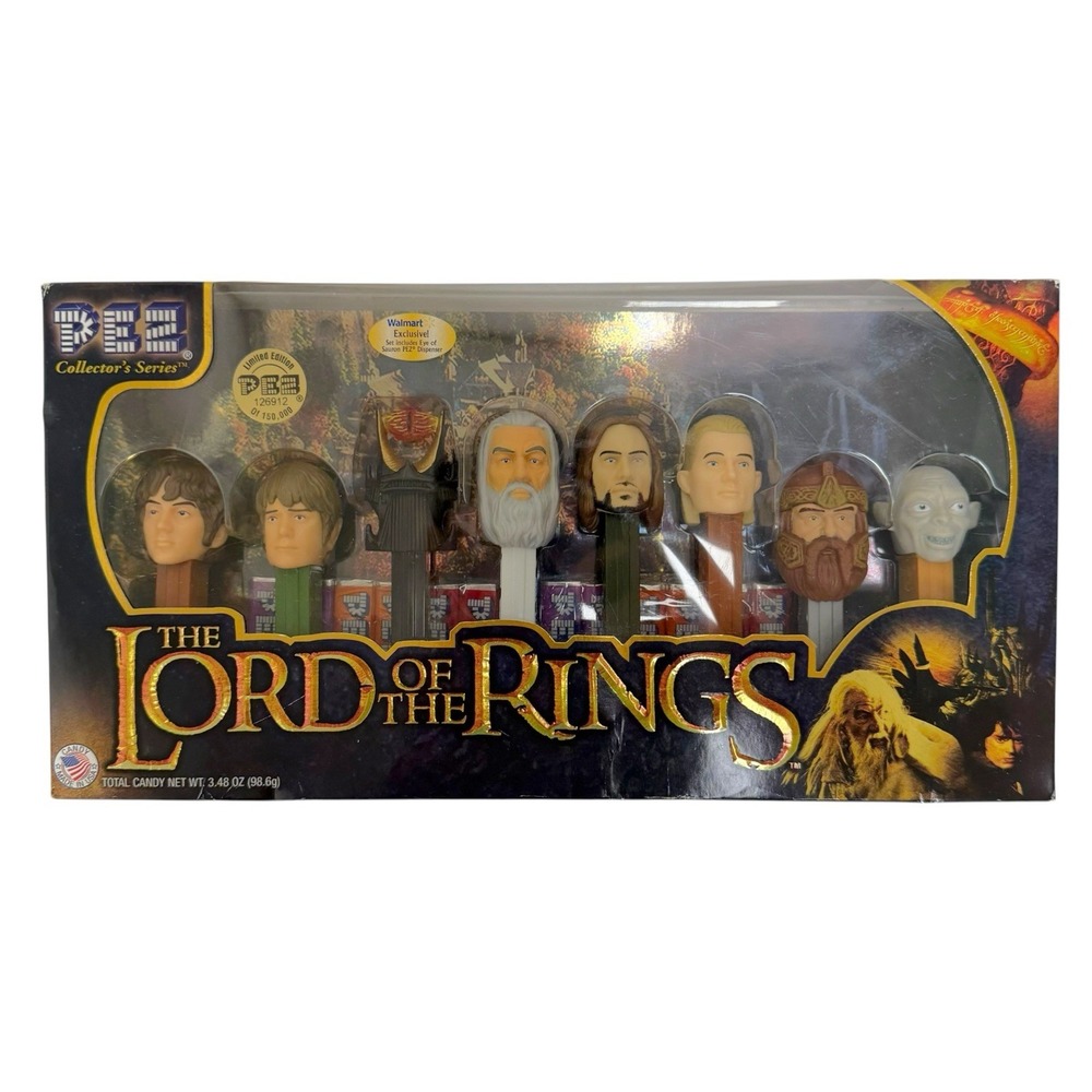 2011 Lord of the Rings Pez Dispenser Set Collector's Series Limited New in Box